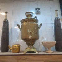 سماور عتیقه روسی زغالی سنگین فروش به خاطر نیازمالی