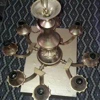 دو عدد لوستر ۸شاخه برنج