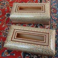 جعبه دستمال کاغذی خاتمکاری