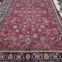 فرش دستباف تک ۱۸ متری مارکدار. گالری فرش ایران