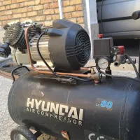 پمپ باد۸۰لیتری دوسیلندر هیوندای|ابزارآلات|اشنویه, |دیوار