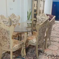 میز ناهارخوری۶ نفره. بوفه.فرش ۹ متری