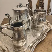 تی ست سه تکه انگلیسی مارکدار آنتیک|ظروف سرو و پذیرایی|تهران, نیلوفر|دیوار