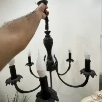 لوستر ۶ شعله مشکی + ۲ عدد لوستر اتاق