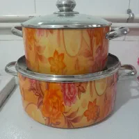 ۲عدد قابلمه تفلون|ظروف پختوپز|کرمانشاه, |دیوار