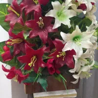 سه عدد سبد گل|گل مصنوعی|گنبد کاووس, |دیوار