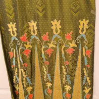 پیراهن ساتن گلدوزی و خامه دوری بسیار زیبا و خوشرنگ|لباس|کرج, فاز ۱ مهرشهر|دیوار