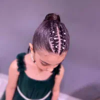 بافت و شنیون کودک|خدمات آرایشگری و زیبایی|آمل, |دیوار