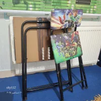 میز تحریر تاشو  همراه صندلی تاشو در حد نو|میز تحریر و کامپیوتر|ایلام, |دیوار