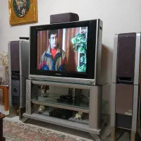 تلویزیون ۳۴ اینچ پاناسونیک با میز فابریک
