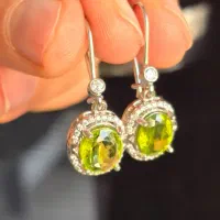 گوشواره زنانه زبرجد عقیق یاقوت زمرد فیروزه گارنت|جواهرات|تهران, دهم فروردین|دیوار