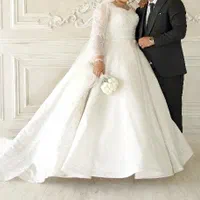 لباس عروس سایز بزرگ مزونی
