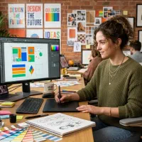 طراحی لوگو کاتالوگ کارت تراکت جلد لیبل بنر پوستر