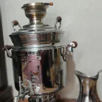 سماور گازی 20لیتری همراه پارچ استیل در حد نو