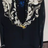 لباس مجلسی زنانه کوتاه سایز 46کت سارفون مشکی|لباس|داران, |دیوار