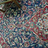 فروش  فرش ۶  متری دستباف  تخت سرمه ایی|فرش|دزفول, |دیوار