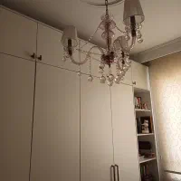 لوستر ۳ شاخه کریستالی