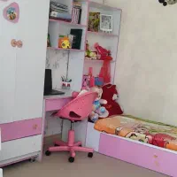 ست کامل کمد تخت میز تحریر کتابخانه|تخت و سرویس خواب|شهریار, شهریار|دیوار