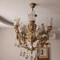 3عدد لوستر فرشته برنجی|لوستر و چراغ آویز|گرمسار, |دیوار