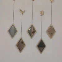 آینه دکوری دیواری لوزی