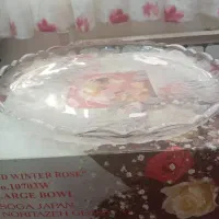 سینی و کاسه ی بلور