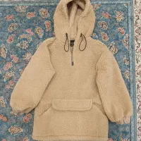 هودی نیم زیپ تدی پشمی