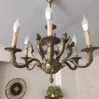 فروش لوستر طرح فرشته.جنس  برنجی ..قیمت توافقی .|لوستر و چراغ آویز|تهران, حشمتیه|دیوار