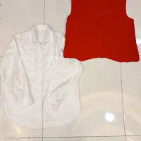 لباس دوتیکه یلدایی جلقه بافت وشومیزبا ارسال|لباس|گلستان (تهران), |دیوار