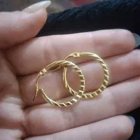 گوشواره حلقه رنگ ثابت