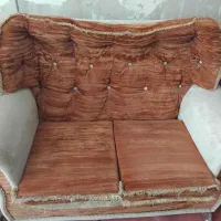 مبل راحتی ۷نفره  ۳عدد جلومبلی شیشه‌ای  تمیز|مبلمان خانگی و میز عسلی|اهر, |دیوار