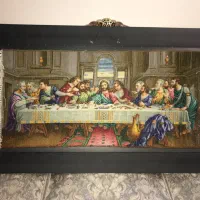 تابلو فرش دستباف شام اخر|تابلو فرش|تهران, سعادت‌آباد|دیوار