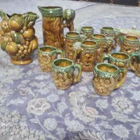 دودست پارچ ولیوان قدیمی عطیقه|کلکسیون اشیاء عتیقه|آبادان, |دیوار