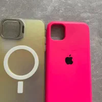 قاب گوشی مناسب آیفون ۱۱ نرمال دوتاش باهم ۱۵۰