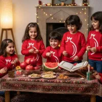 نینی پبجامه لباس یلدایی دورس تک بچگانه|کفش و لباس بچه|شیراز, شهرک ایثار|دیوار