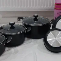 سرویس قابلمه و تابه ۸ تکه آلومینیمی|ظروف پختوپز|دورود, |دیوار