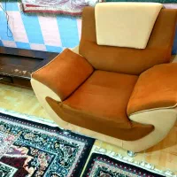 مبل ۲تا تک‌نفره درجه یک جنس با میز ارزان
