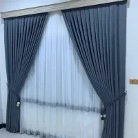 دوخت انواع پرده وشاهنشین|پرده، رانر، رومیزی|بردسیر, |دیوار