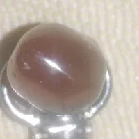 سنگ اصل عقیق 100سال قدمت دارد نگین قاشق نقره هستش