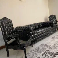 مبلمان اداری زرشکی طلایی مشکی|دفتر کار|رشت, بوسار|دیوار