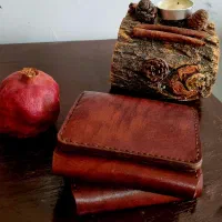 دو عدد کیف پول چرم اصل گاوی|کیف، کفش، کمربند|شیراز, وحدت|دیوار