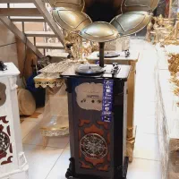گرامافون مبله بزرگ قهوه ای طلا سفید کرم برنز سوگلی