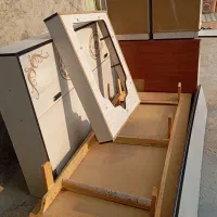 تخت خواب دو نفره|تخت و سرویس خواب|لامرد, |دیوار