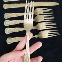 چاقو و چنگال قدیمی برنجی|کلکسیون اشیاء عتیقه|تهران, توحید|دیوار