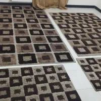 فرش شگی طرح شطرنجی