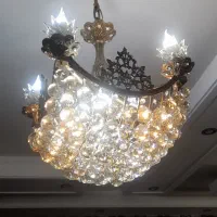۳ عدد لوستر پذیرایی و یک عدد لوستر کوچک همراه لامپ|لوستر و چراغ آویز|کرج, شهرک فرهنگیان|دیوار