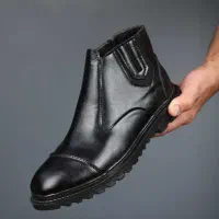 نیم بوت مردانه چرم بغل زیپ|کیف، کفش، کمربند|گناباد, |دیوار