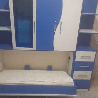 کمد و تخت بچه سرهم|تخت و سرویس خواب|فرخشهر, |دیوار