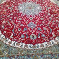 ۴عدد فرش نقش هم ستاره طلایی دلیجان درحد نو