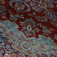 جفت قالی کارکرده کرمان 12متری رج40سالم خابدار