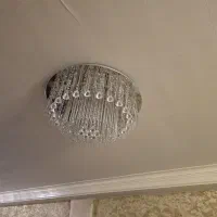 یک جفت لوستر سقفی کریستالی کنترل دار|لوستر و چراغ آویز|تهران, سعادت‌آباد|دیوار